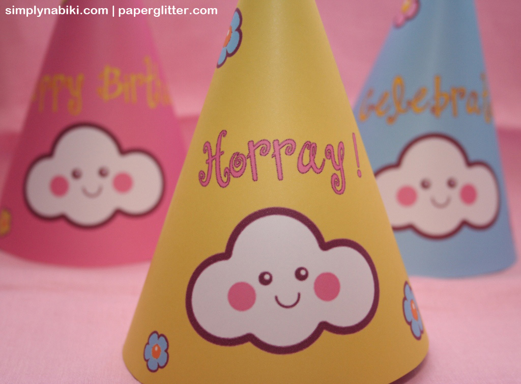 cloud party hats