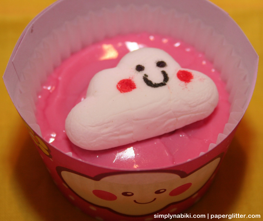 pink cloud cupcake