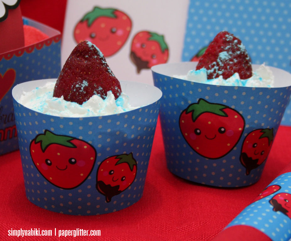 strawberry cupcakes wrappers